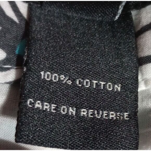 Ladies 14 Floral Skirt A-Line White‎ Blue Black Flowers Print Spring Summer Cute - Picture 6 of 7